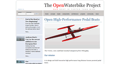 Desktop Screenshot of openwaterbike.com